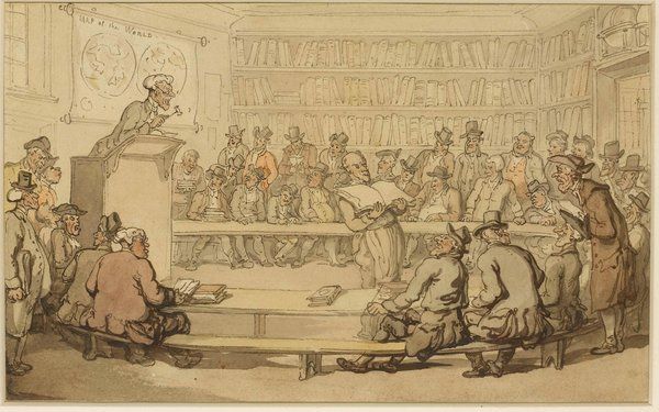 Book Auction at Sotheby's (Thomas Rowlandson, 1790)